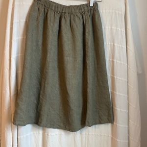 Flax by Jeane Engelhart vintage below knee length a-line elastic waist skirt